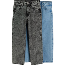 H&M Boys Black 2-pack Loose Fit Jeans 12-13Y