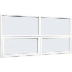 Sparvinduer FT0204 Kompositvindue, PVC Tophængte vinduer Vindue med 3-lags glas 80x90cm