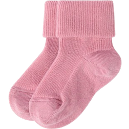 Polarn O. Pyret Merino Baby Socks Pink 0-1m x 10-Dec