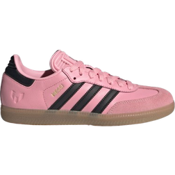 adidas Samba Messi Junior Soccer Shoe - Light Pink/Core Black/Gum