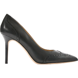 Lauren Women's Pointed Pumps Black Leather