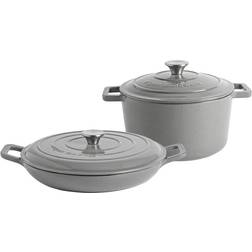 Argon Tableware 2 Piece Cast Cookware Set with lid 2 Parts