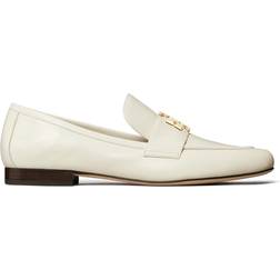 Tory Burch Eleanor Loafer Light Cream/Gold Women's Shoes White 9.5 M