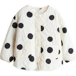 H&M Girls White Quilted jacket 8-10Y