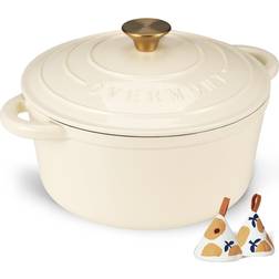 Overmont Overmont Braadpan 26 cm met Deksel en Kookboek