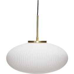 Hübsch Serene Pendel Ellipse Hvid ø40x38cm E27 Pendellampa ∅ 40cm