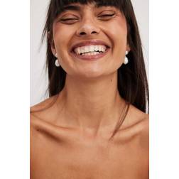 NA-KD Pearl Earrings - Smykker - Hvid