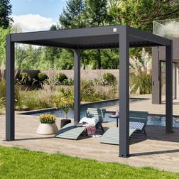 Primeyard 3x3m Pergola Lamelltak Antracit