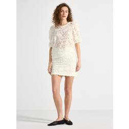Lindex Mini Skirt With Flower Lace