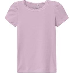 Name It T-shirt - Rib - Noos - Winsome Orchid