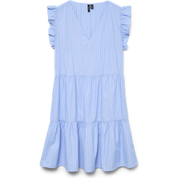 Vero Moda Vmfanni Short Dress - Blue/Hydrangea