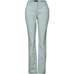 Cecil Damen Jeans im Casual Fit - Grün