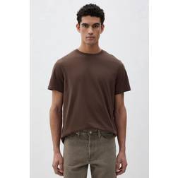 H&M Regular Fit Round-neck T-shirt - Brown
