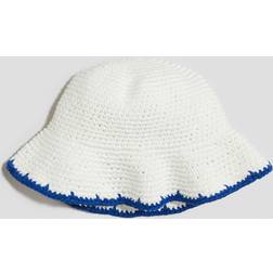H&M Crochet-Look Bucket Hat - White
