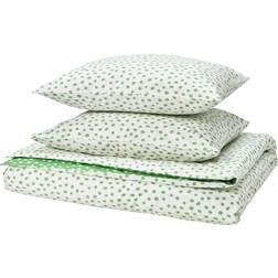 IKEA Björkgråmal 2 Örngott 240x220 50x60 cm Påslakan Grön, Vit (240x220cm)