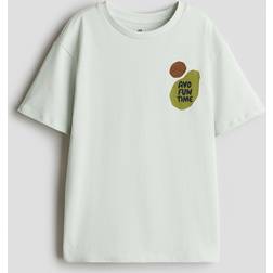 H&M Turkos T-shirt Med Ficka - Ljusgrön/Avofuntime