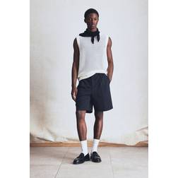 H&M Men Regular Fit Pointelle Knit Vest Top - White