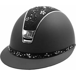 Samshield Ridhjälm Miss Shield Shadowmatt Flower Sjewellery - Chrome