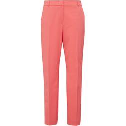 Comma Tapered Fit Stoffhose mit Bügelfalten - Pink
