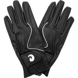 Oypla Coco Equestrian Breathable Synthetic Leather Horse Riding Gloves - Black