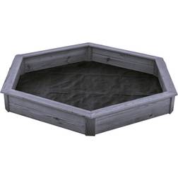 Nordic Play Sandkasse 6-Kantet 156 x 182 cm