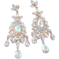 Shein Rhinestone Water Drop Earrings