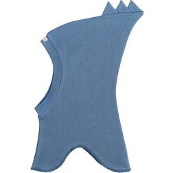 Racing Kids Organic Single Layer Cotton Balaclava with Top and Dino Detail - Dusty Blue (508006-22)