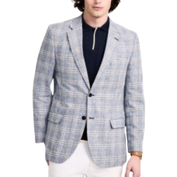 Nautica Men's Plaid Sport Coat, Blue, Blue Plaid 46 Average