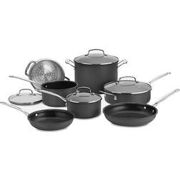 Cuisinart Chef's Classic Hard-Anodized Cookware Set with lid 11 Parts