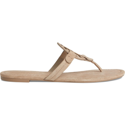 Tory Burch Suede Slides Miller - Beige