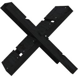 vidaXL Kaminholzhalter Schwarz 47x39.5x48 cm