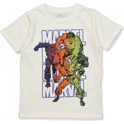 Name It T-shirt NkmJaidee Marvel White Alyssum år 116 T-shirt