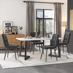 Flieks Sitzgruppe 5-tlg 4er Set Tischgruppe 68x117cm 5Stk.