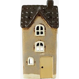 Det Gamle Apotek Ljuslykta Hus Beige Värmeljuslykta 17cm