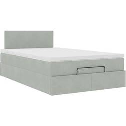vidaXL Ottoman Med Madrass 120x200 cm Sammet Ramsäng 120x203cm