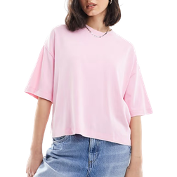 Bershka Boxy Fit Oversized Tee - Pink