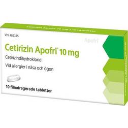 Cetirizine Apofri 10mg 10 st Tablett