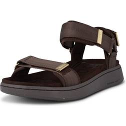 Woden Line Sandal Women - Choko/Mørkebrun