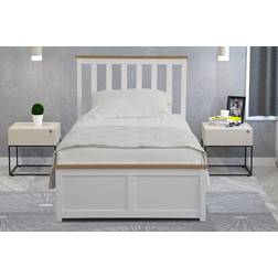 Marlow Home Co Araliya Storage Bed brown 102.0 100x200cm