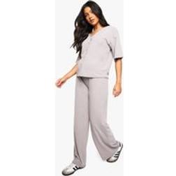 boohoo Womens Maternity V Neck Button Down Loose Fit Co-Ord 12