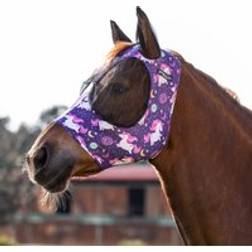 Pro-Tech Horse Fly Bonnet In Lycra With Ear Net - Violet