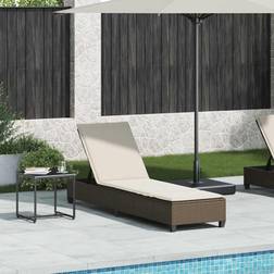 vidaXL Solstol Med Dynor Brun 55x200x25,5 cm Konstrotting
