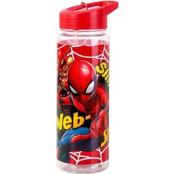 Marvel Spider-Man Plastic Bottle With Straw