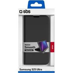 SBS Wallet Stand für Galaxy S25 Ultra schwarz