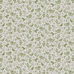 Joules Pheasant Print Linen & Green Wallpaper 10m x 52cm