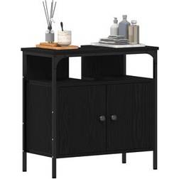 vidaXL Tvättställsskåp Svart EK 60 x 30 x 60 cm Konstruerat Trä