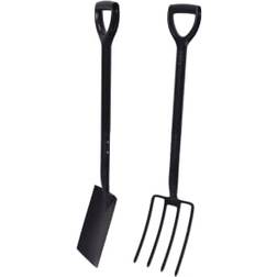 Wickes Carbon Steel Fork & Spade Set