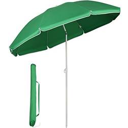 Sekey Parasoll Ø 160 cm Solskydd För Terrass Trädgård Strand Balkong Pool Uteplats Grön