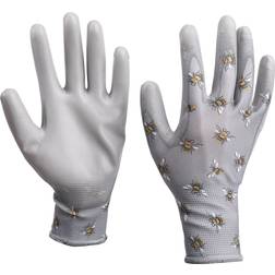 Verve Polyester Polyurethane Grey Gardening Gloves - Medium