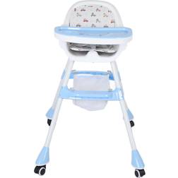 Neoglint Folding Baby High Chair Double Tray